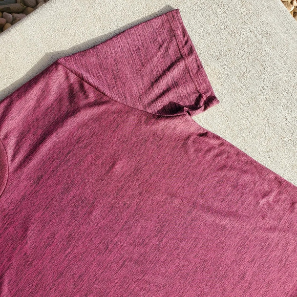 Power Forward Men's Burgundy Athletic Short Sleeve Top Size XL - Picture 6 of 11